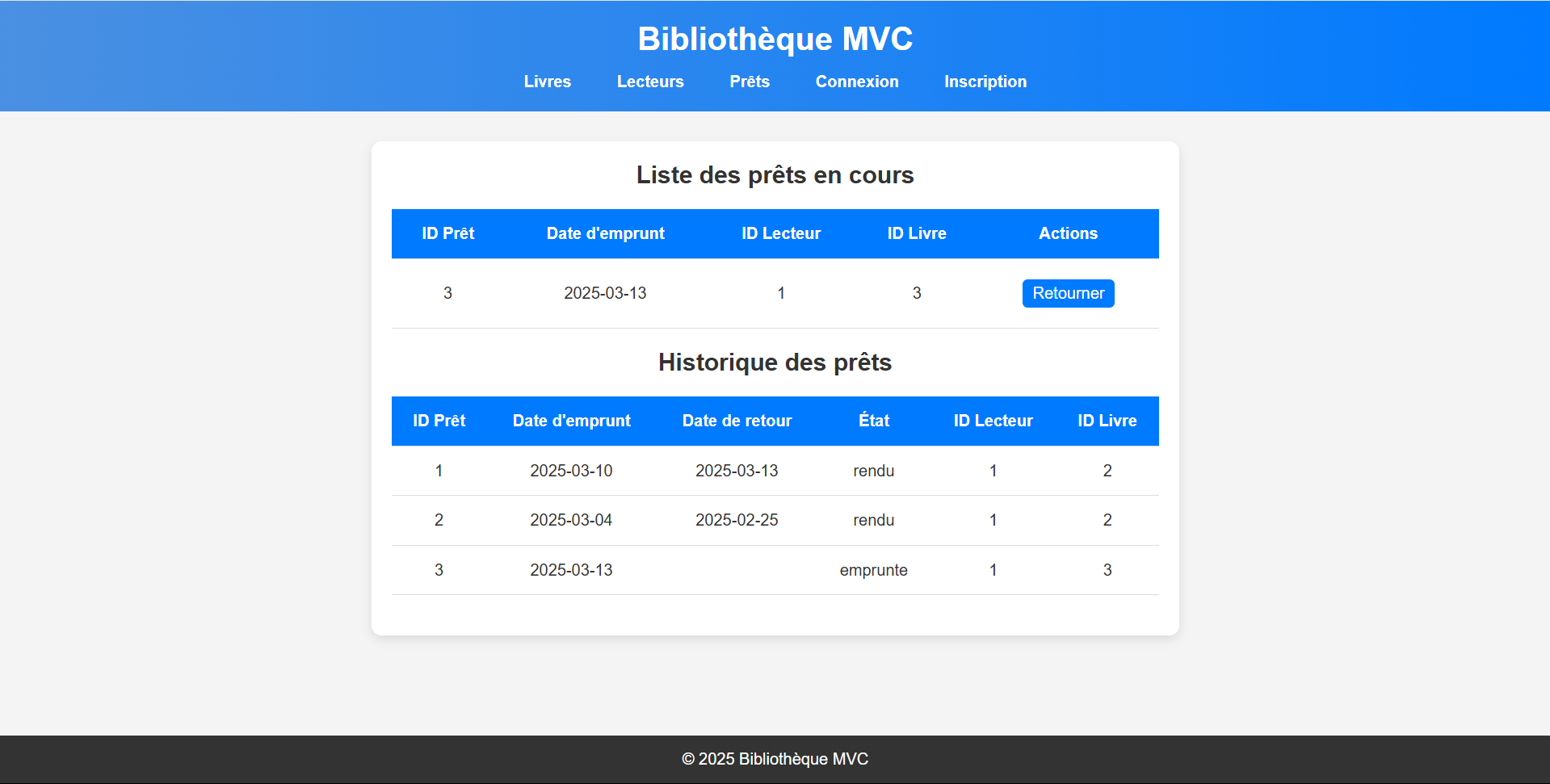 Projet Bibliothèque