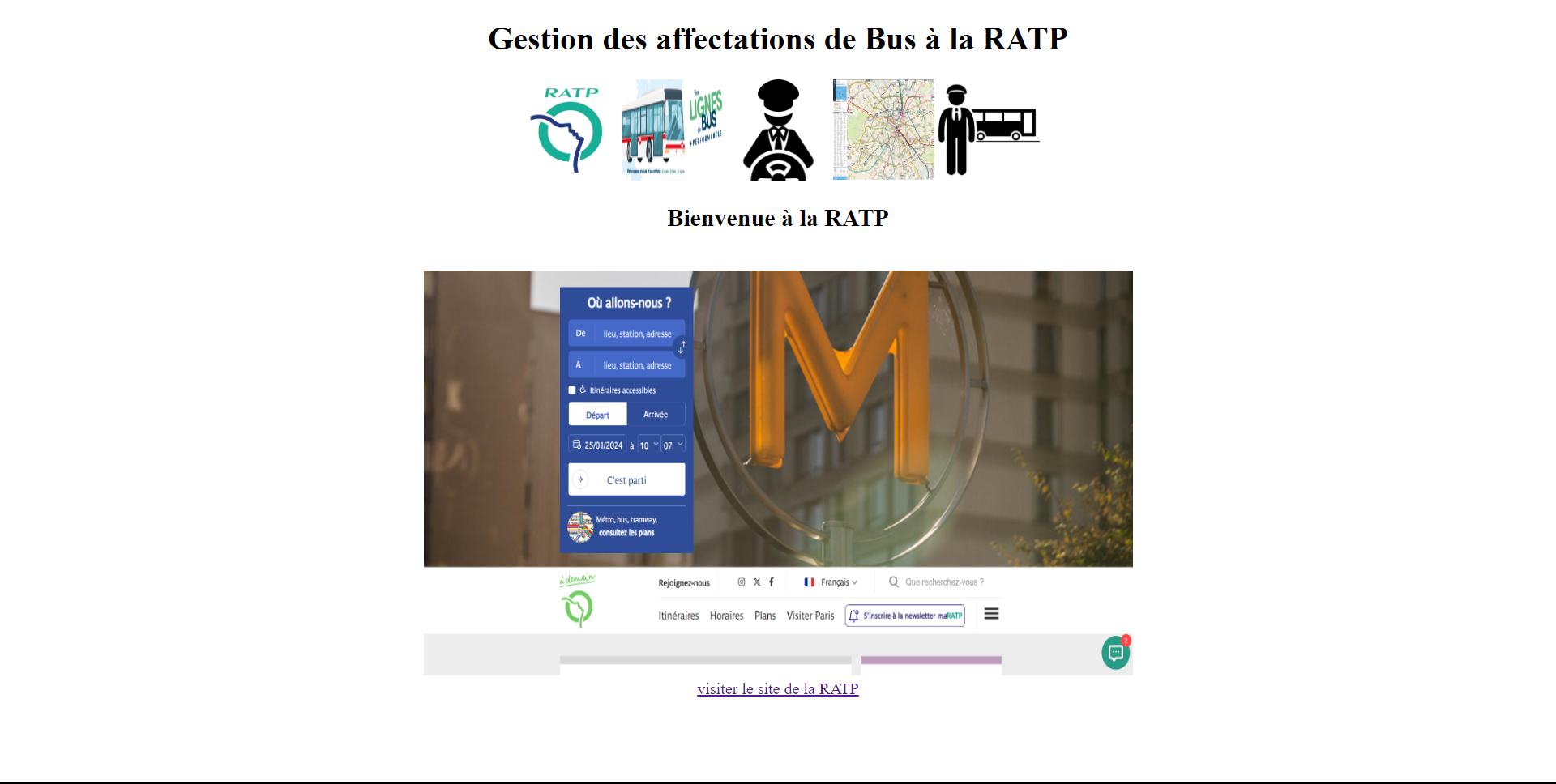 Projet RATP